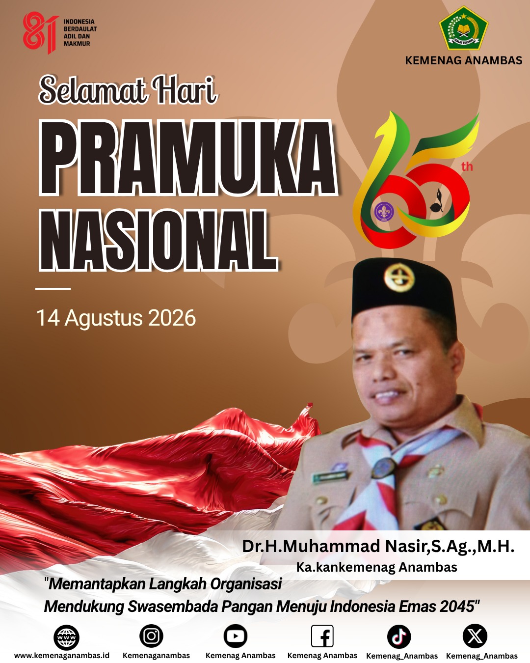 Selamat Hari Pramuka Nasional 14 Agustus 2026
